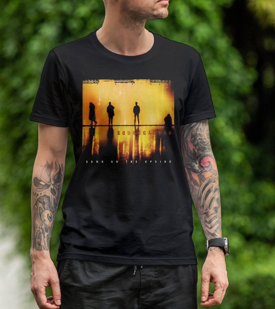 Soundgarden Down On The Upside Silhouettes Reflecting On Stage T-Shirt
