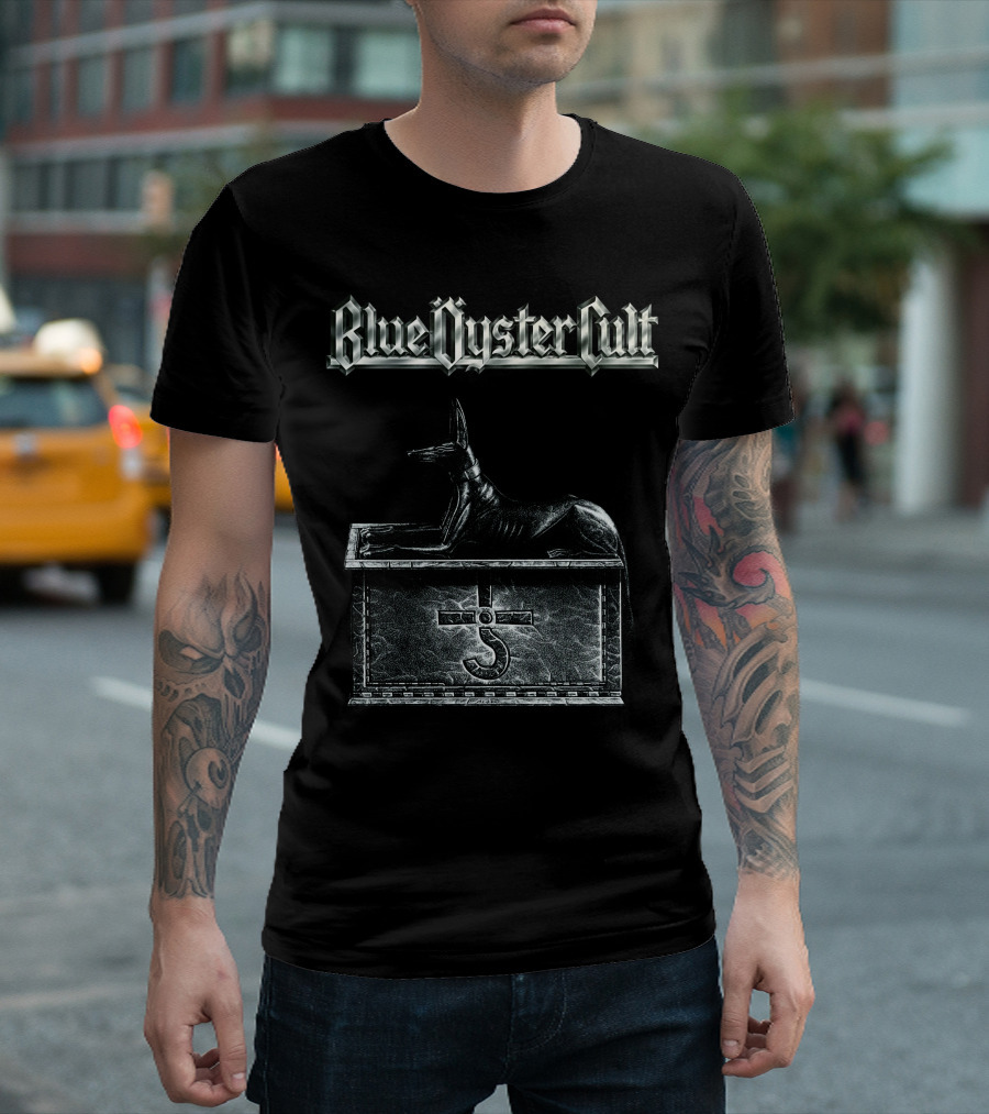 Blue Öyster Cult Anubis Symbol and Trunk T-Shirt