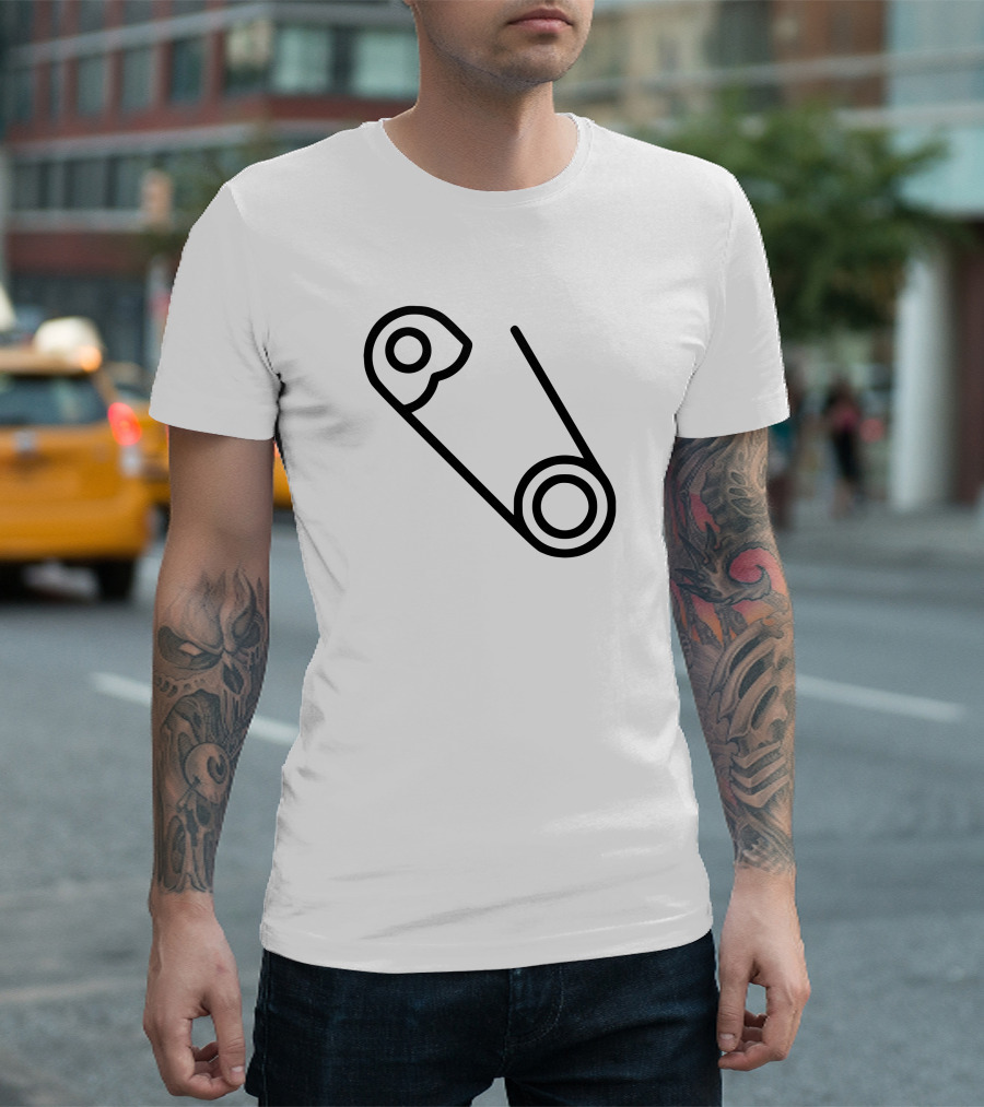 Safety Pin Minimalist Icon T-Shirt