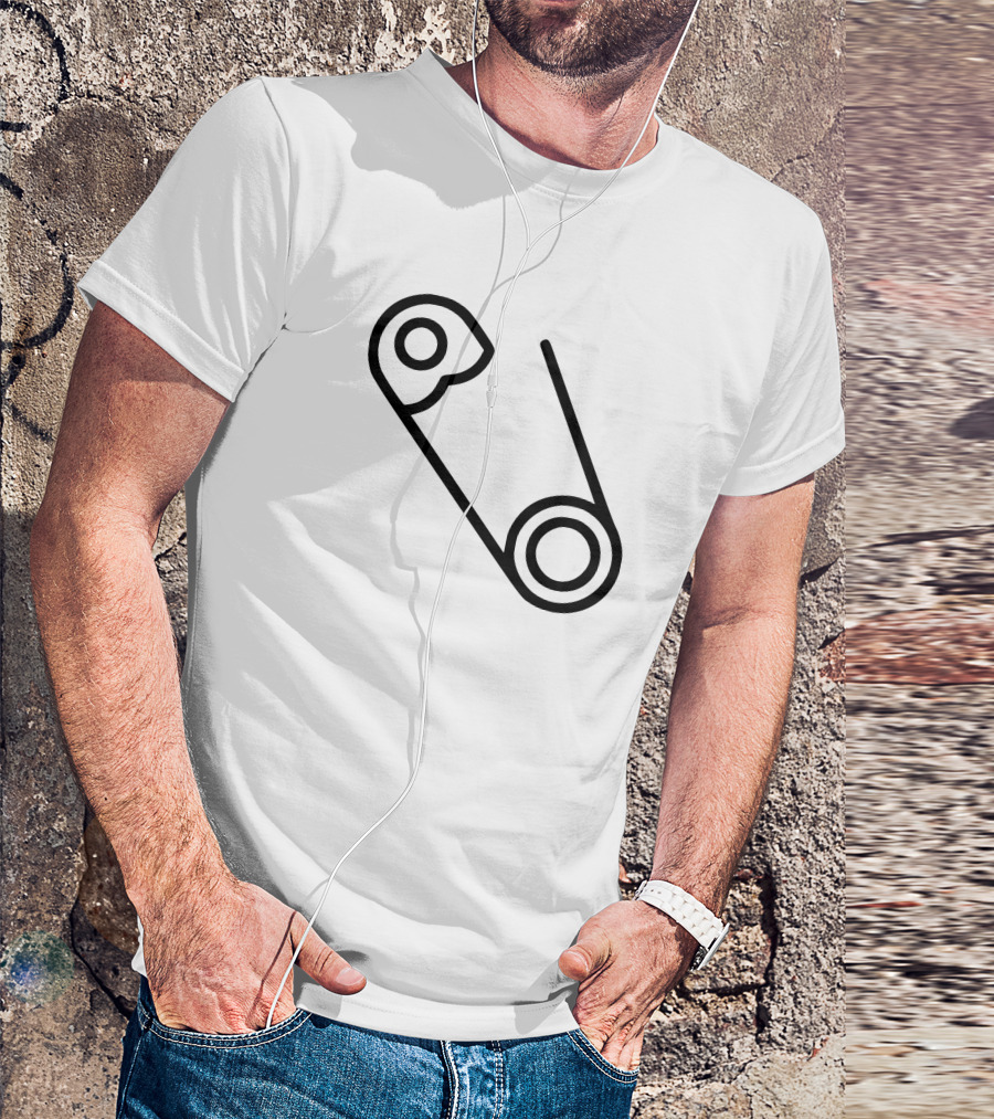 Safety Pin Minimalist Icon T-Shirt