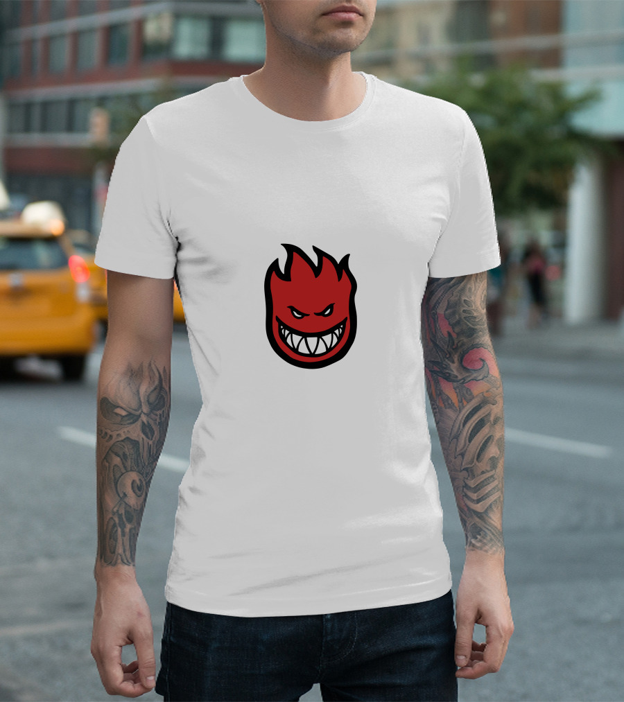 Thrasher Spitfire Logo Classic Flame T-Shirt