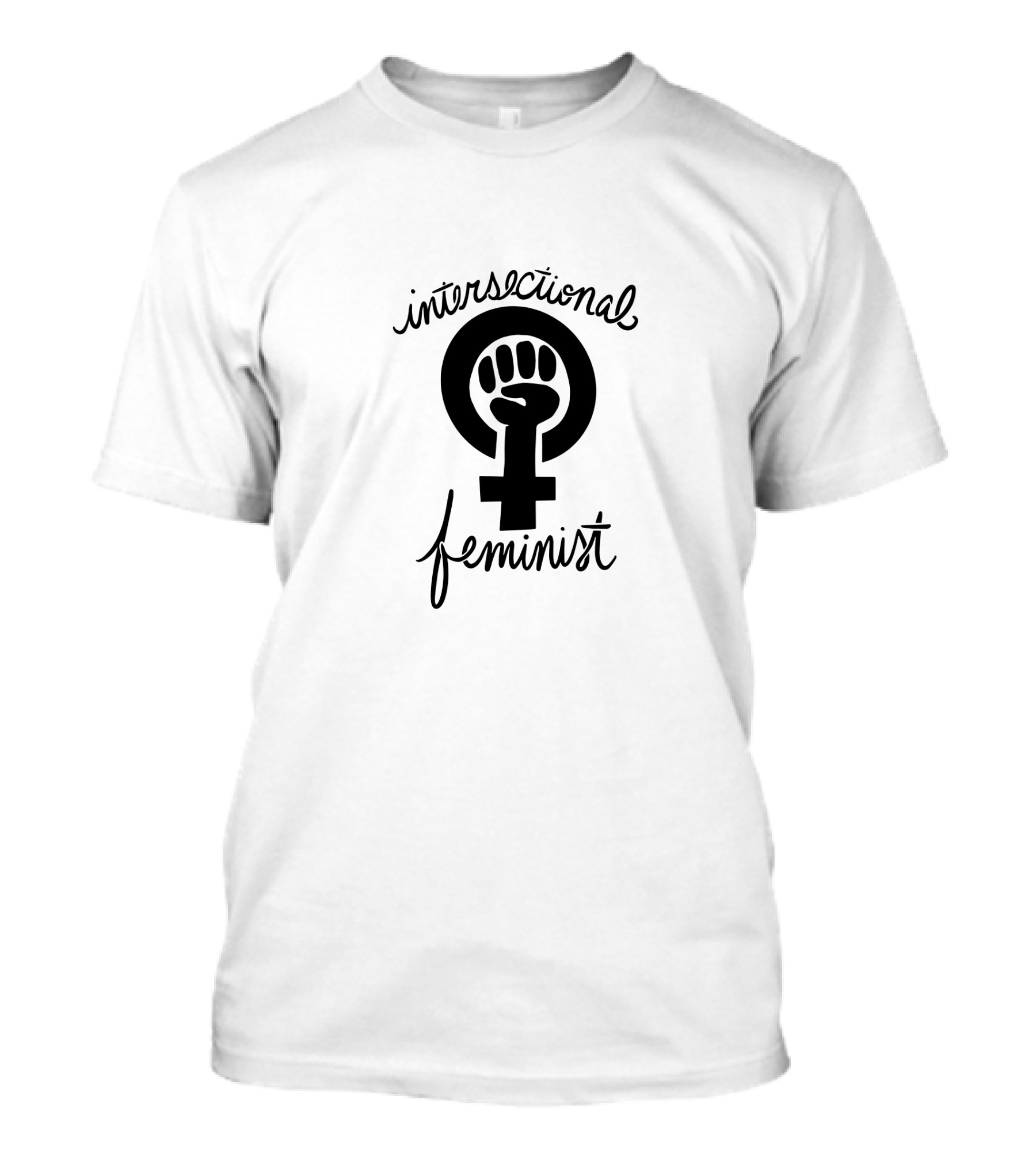 Intersectional Feminist Symbol With Fist In Feminist Venus Sign T-Shirt
