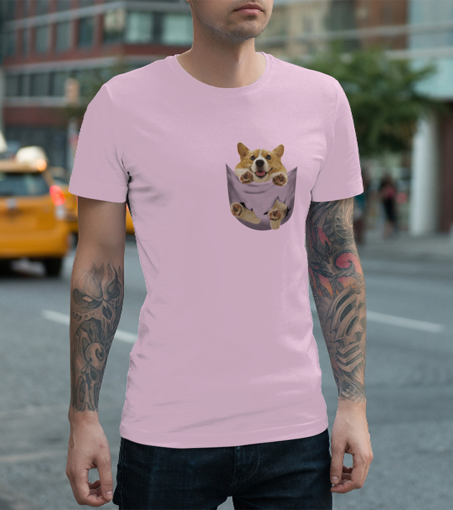 Lovely Corgi Pocket Pal T-Shirt