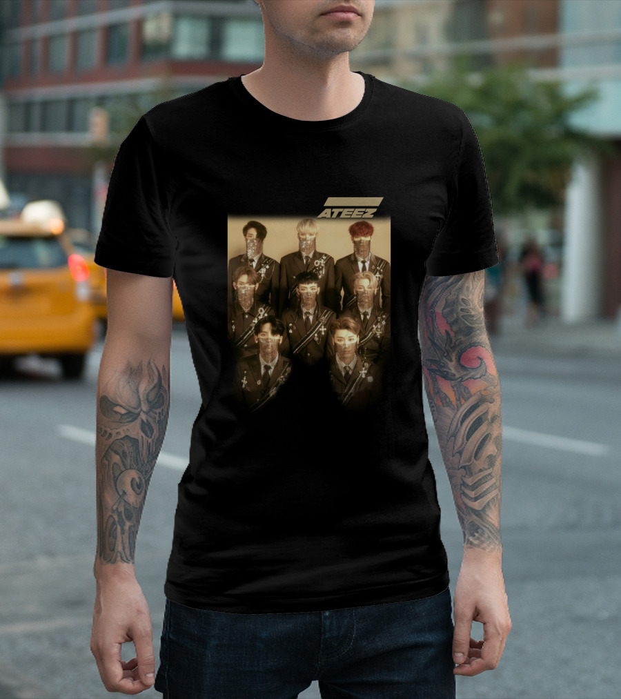 ATEEZ Band Members In Ornate Military-Style Outfits T-Shirt
