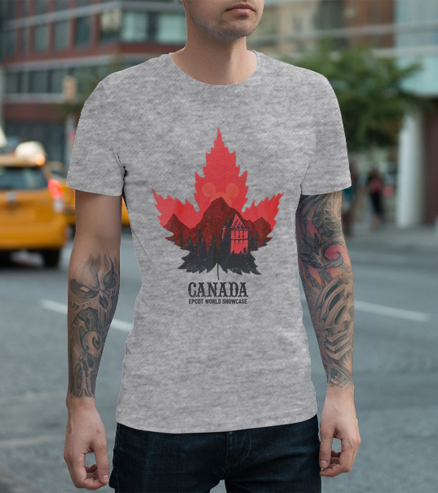 Canada EPCOT World Showcase Maple Leaf Mickey T-Shirt