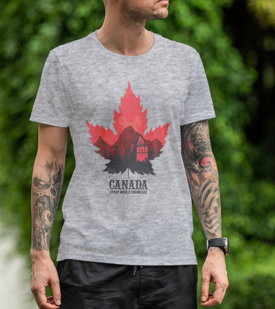 Canada EPCOT World Showcase Maple Leaf Mickey T-Shirt