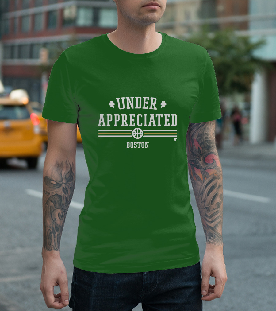 Under Appreciated Boston Basketball Green Shamrocks T-Shirt