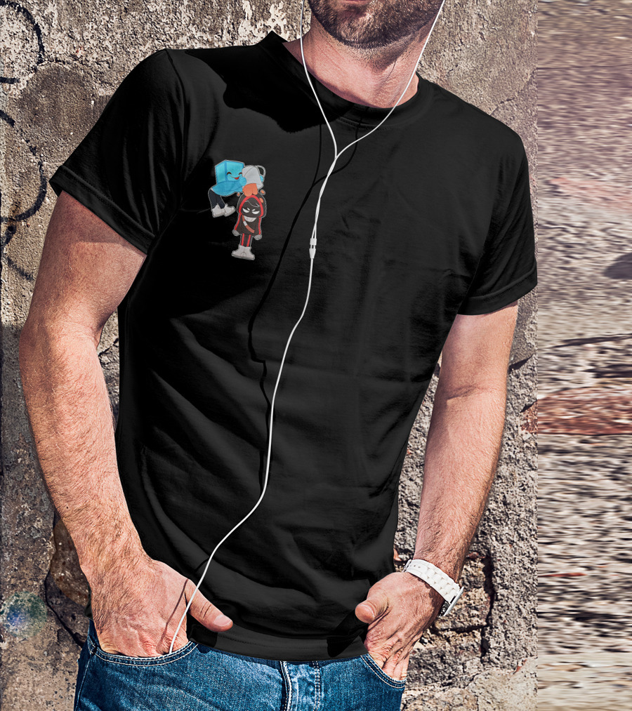 Skeppy April Fools Merch Skeppy And BadBoyHalo Cartoon Characters T-Shirt