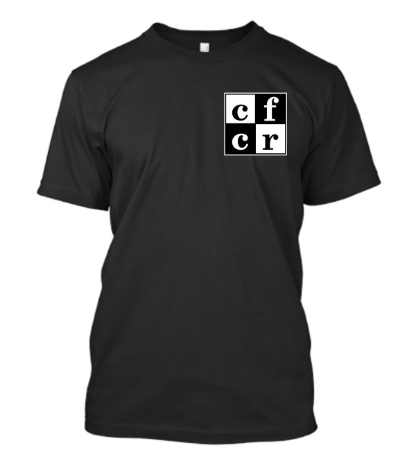 CFCR Saskatoon Merch Square Logo Black And White Checkerboard T-Shirt