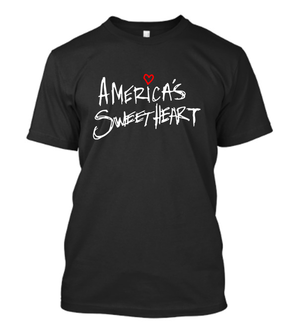 Lil Huddy Merch America's Sweetheart Heart T-Shirt