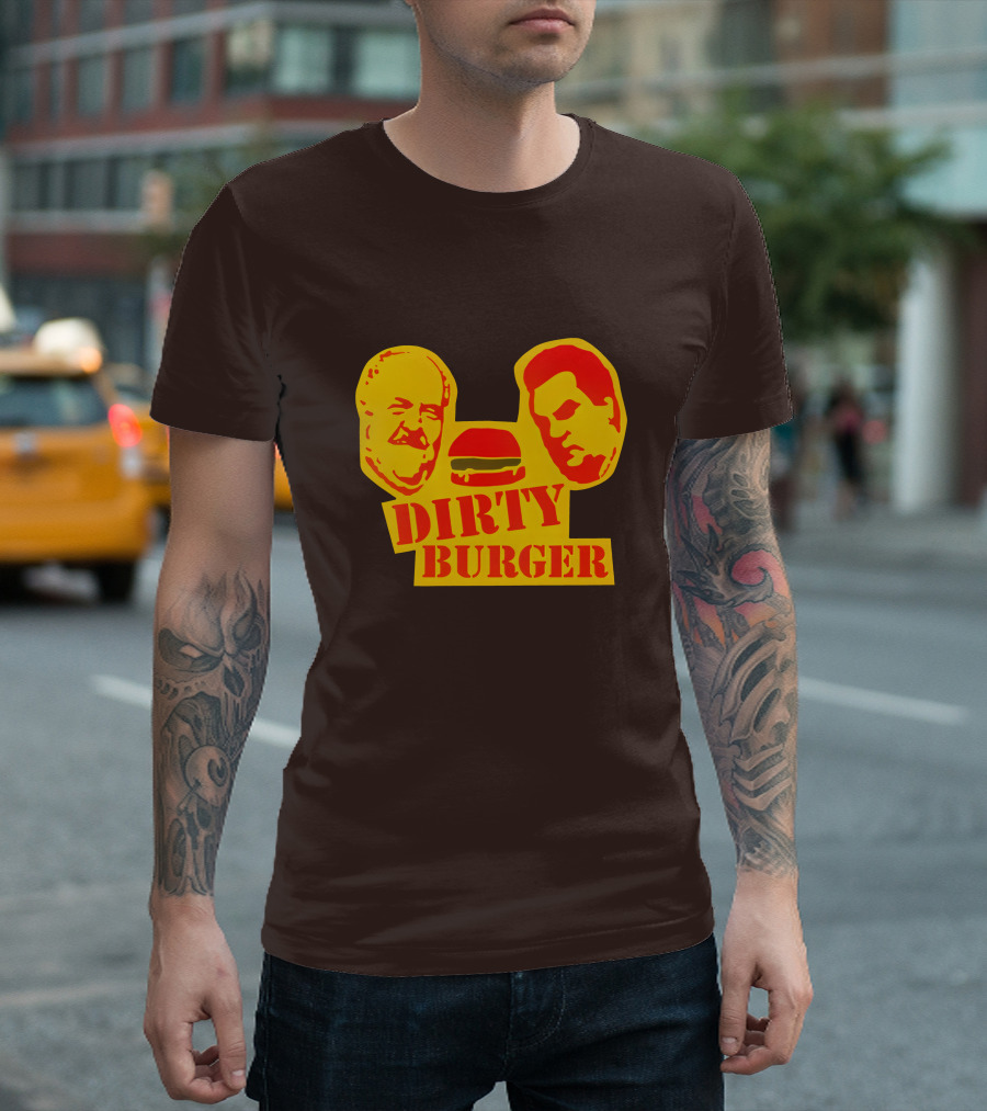 Trailer Park Boys Dirty Burger Merch Faces and Burger T-Shirt