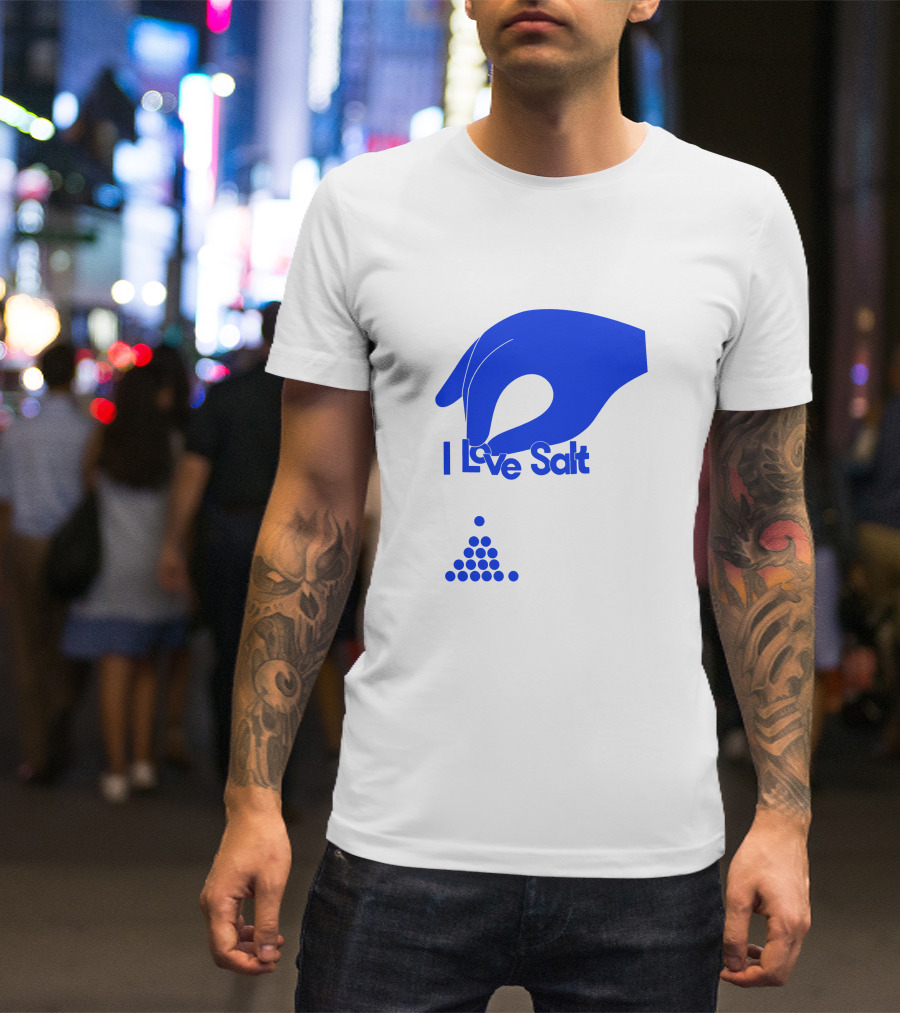 I Love Salt Hand Sprinkling Dots T-Shirt