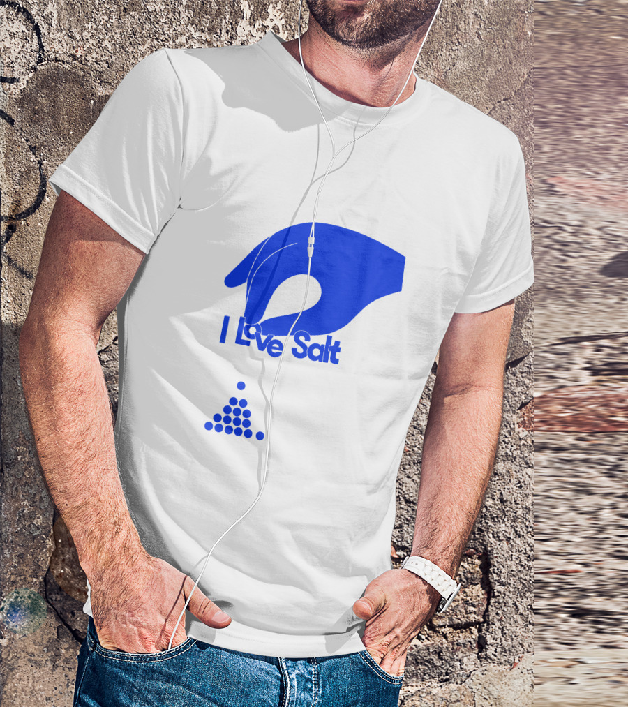 I Love Salt Hand Sprinkling Dots T-Shirt