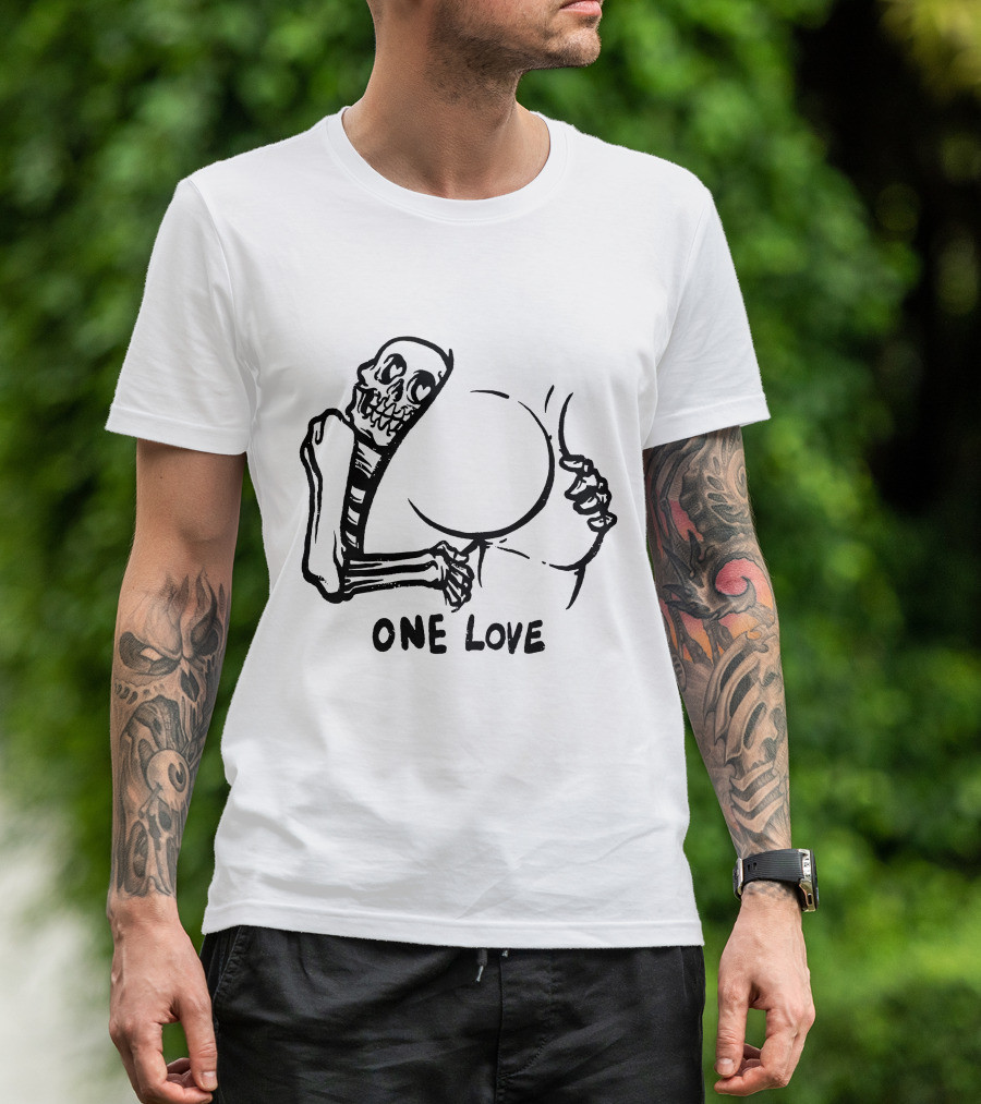 Skeleton Embrace One Love T-Shirt