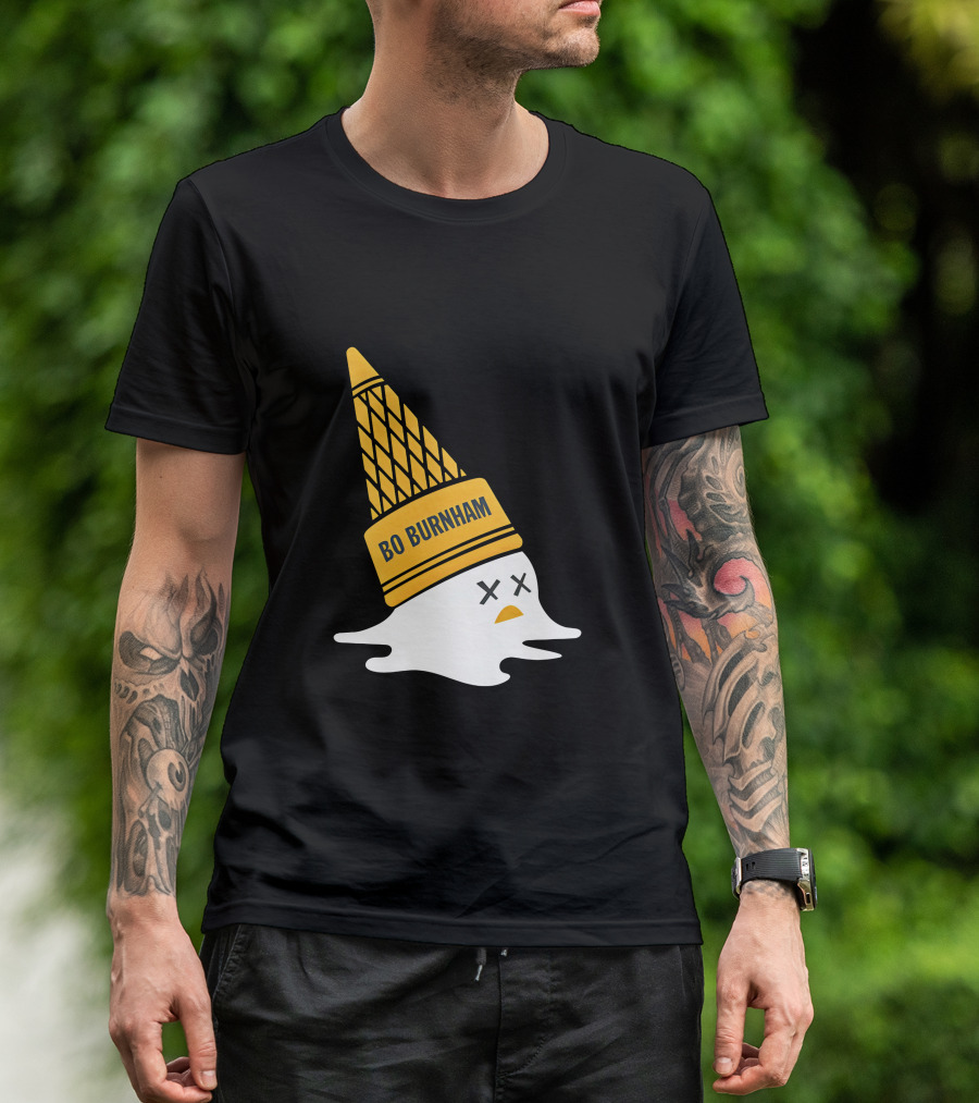 Bo Burnham Melting Ice Cream Cone Emoji Face T-Shirt