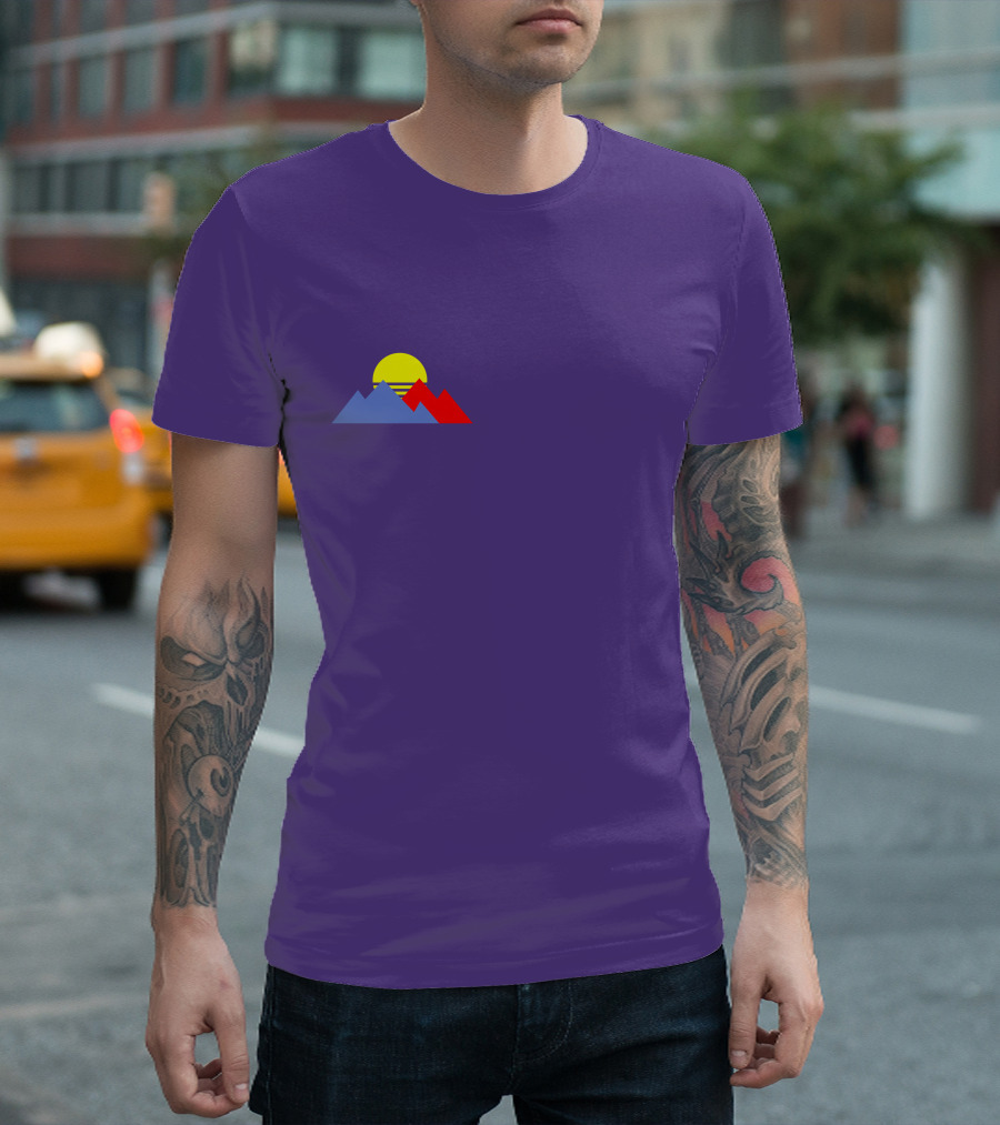 Shop Purpled New Merch Store Sunset Mountain T-Shirt