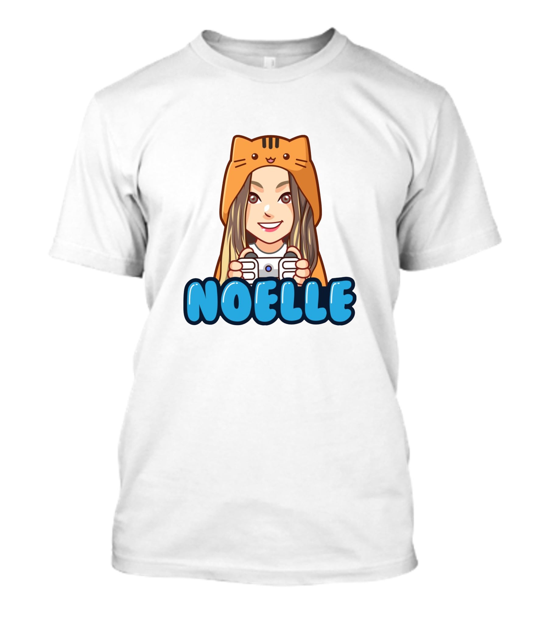 NOELLE Cat Hoodie Gamer Look T-Shirt