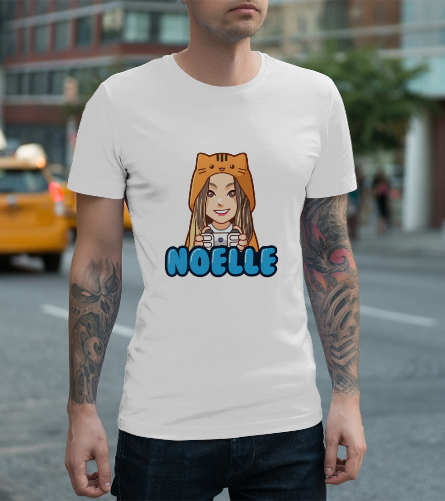 NOELLE Cat Hoodie Gamer Look T-Shirt