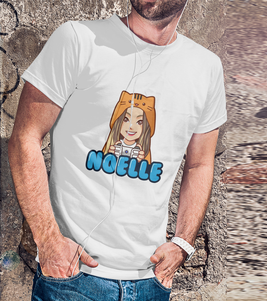NOELLE Cat Hoodie Gamer Look T-Shirt