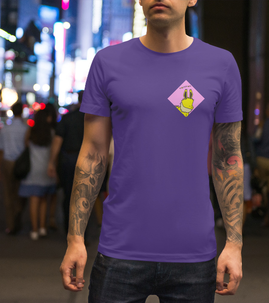 Whatstheirface Volt'ron Yellow Electric T-Shirt