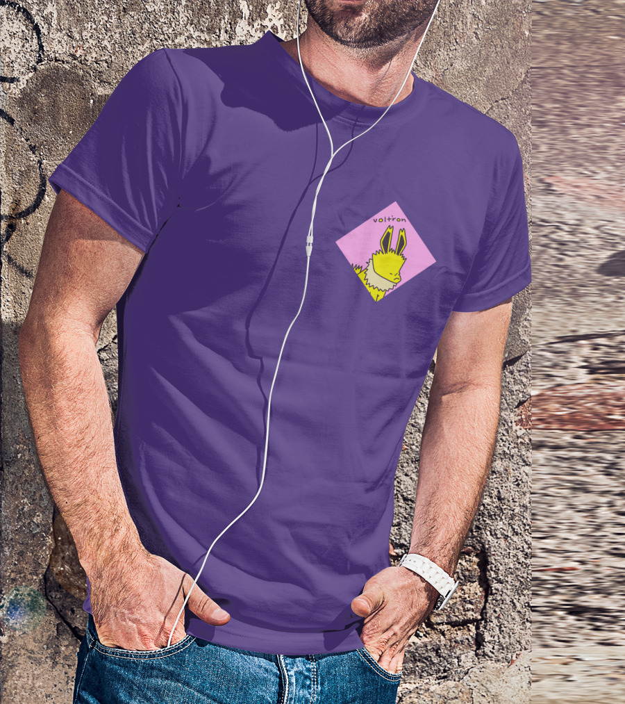 Whatstheirface Volt'ron Yellow Electric T-Shirt