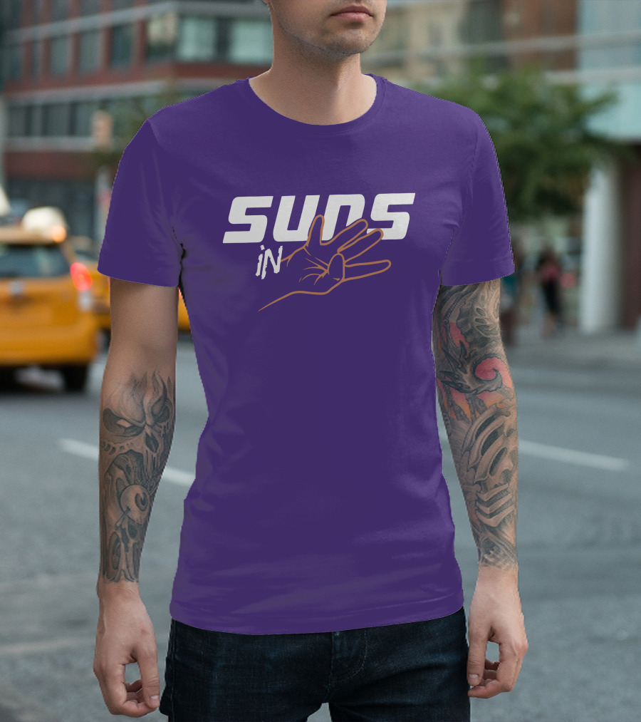 Suns In Three Hand Gesture Purple T-Shirt