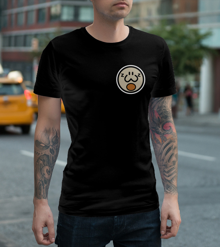 Haminations Ham Sleeping Face Cartoon Circles T-Shirt
