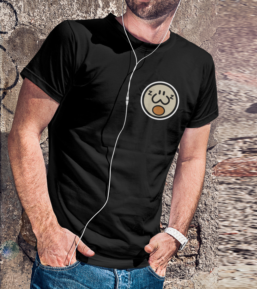 Haminations Ham Sleeping Face Cartoon Circles T-Shirt