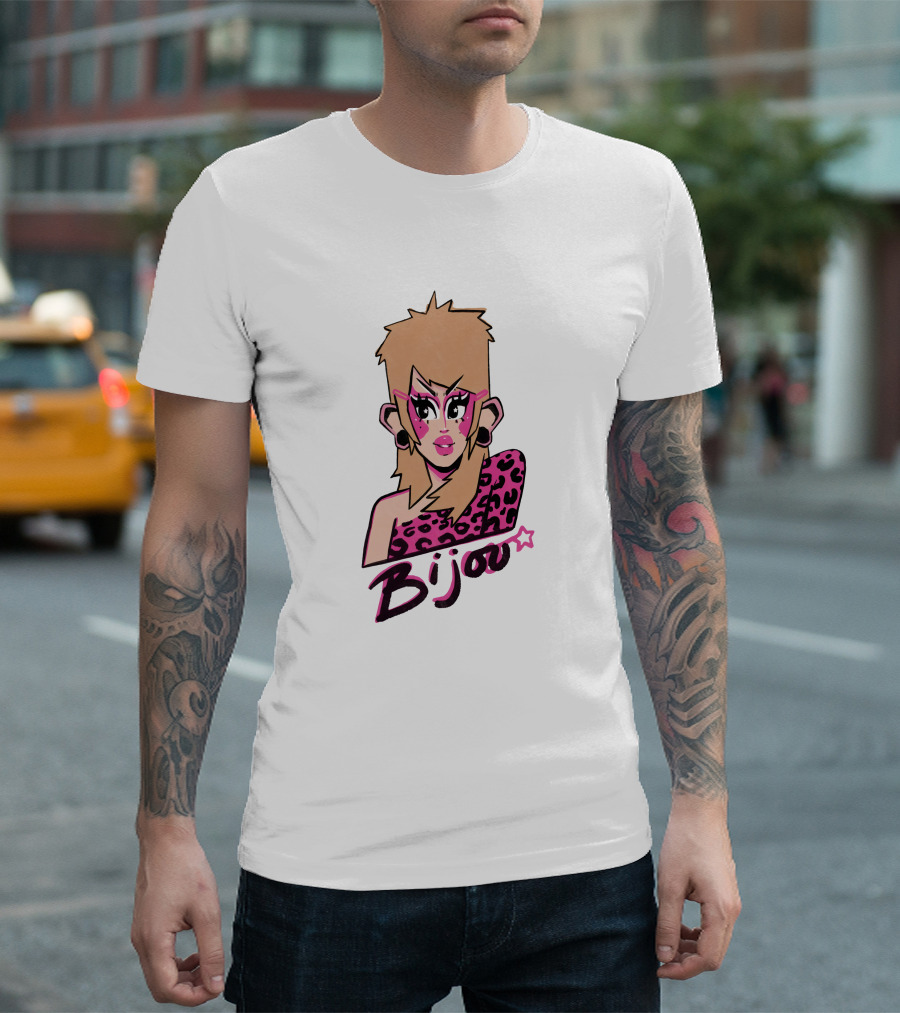 Bijou's Shop Let's Rock Retro Glam Rock T-Shirt