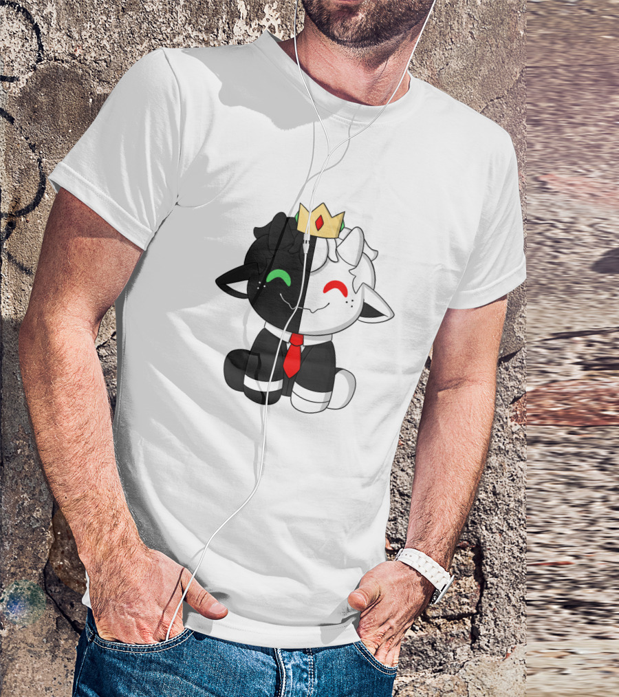 Baby Ranboo Plush With Crown And Tie T-Shirt