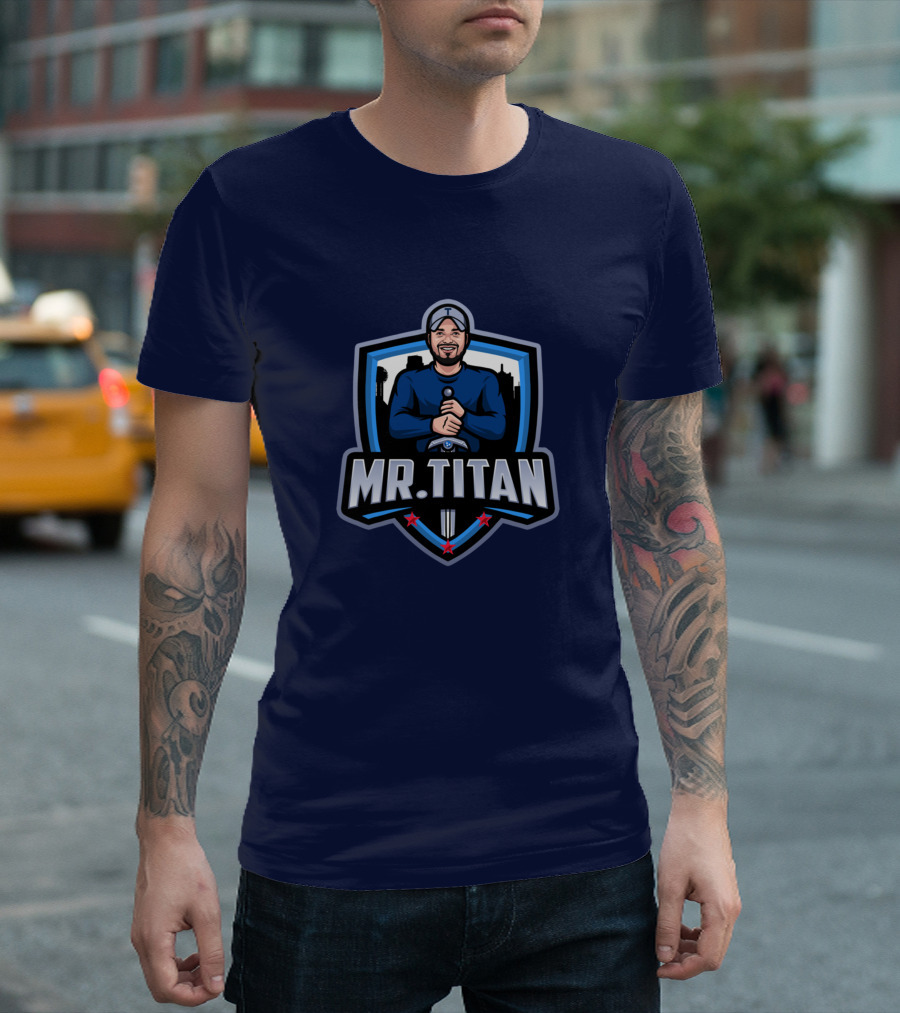 Mr Titan Baseball Shield Logo TeeKo Store T-Shirt