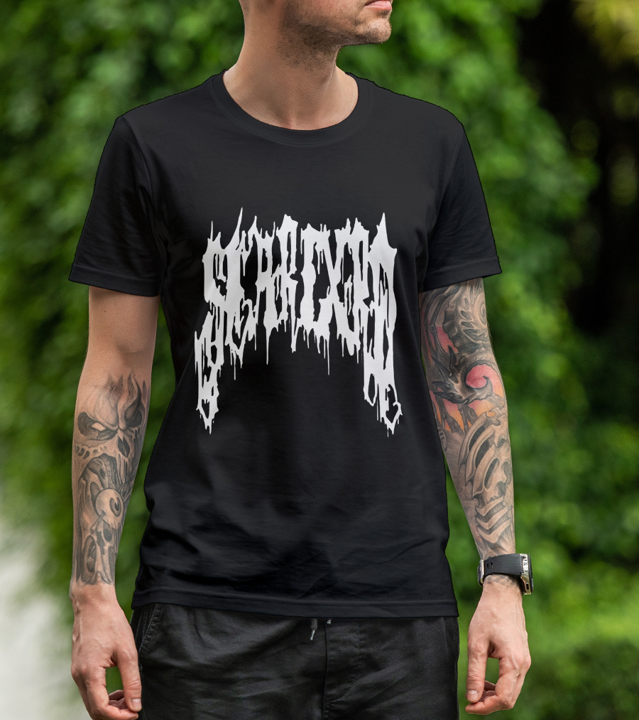 Scarlxrd Merch Metal Iconic Dripping Font T-Shirt