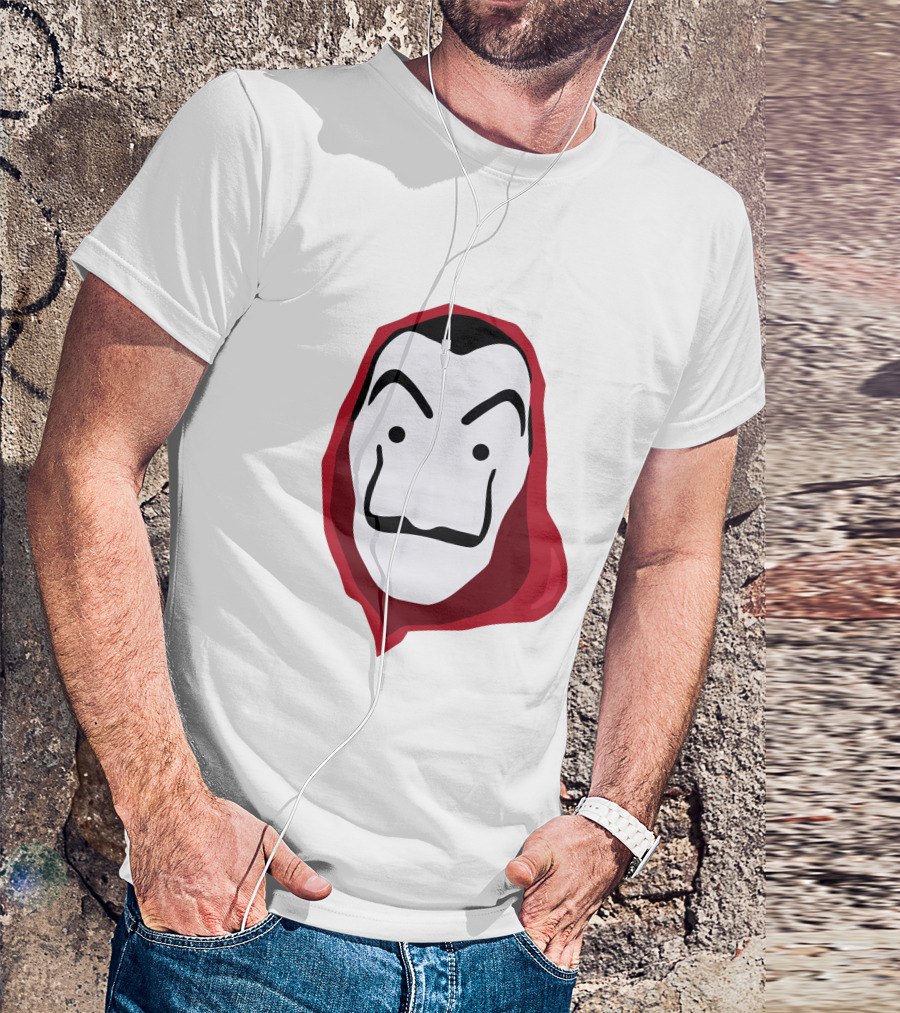 La Casa De Papel Money Heist Salvador Dalí Mask Red T-Shirt