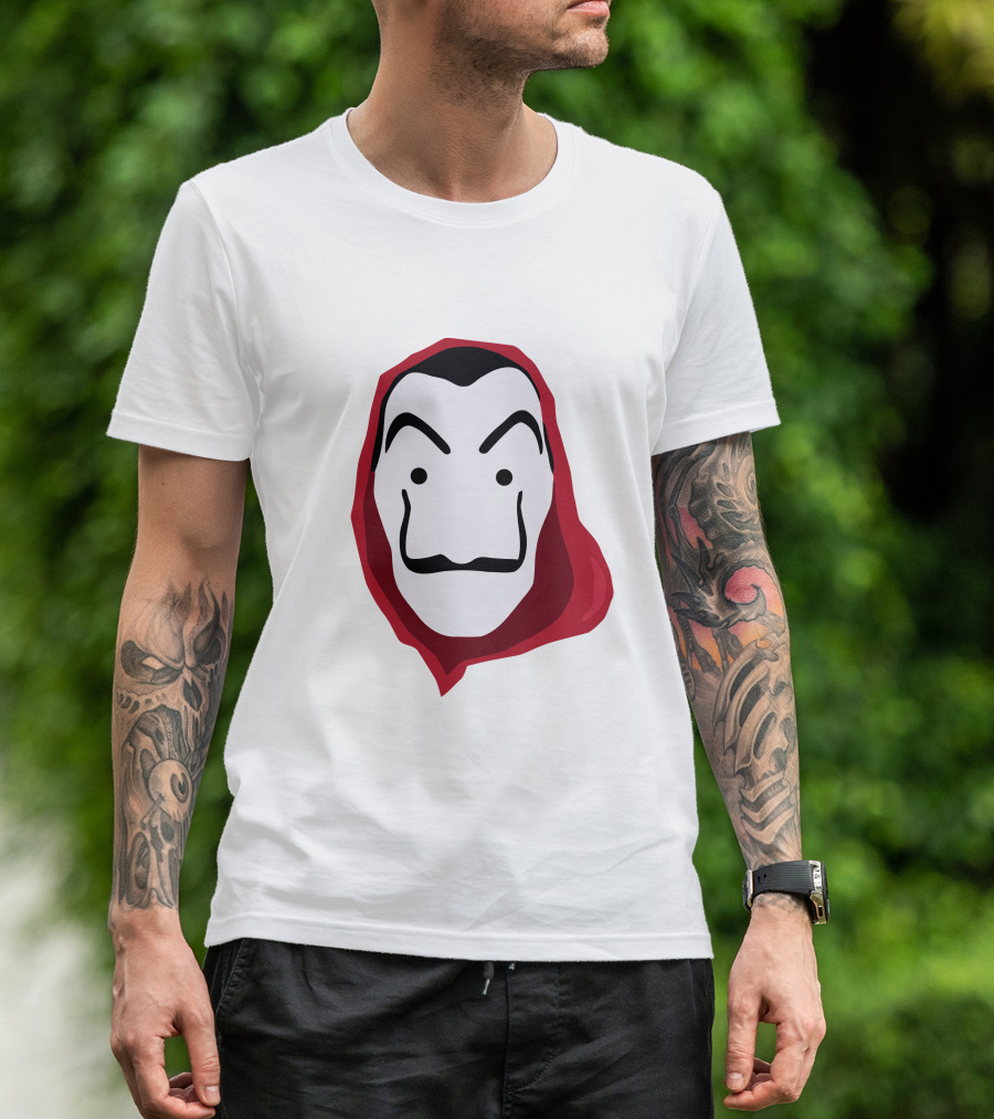 La Casa De Papel Money Heist Salvador Dalí Mask Red T-Shirt
