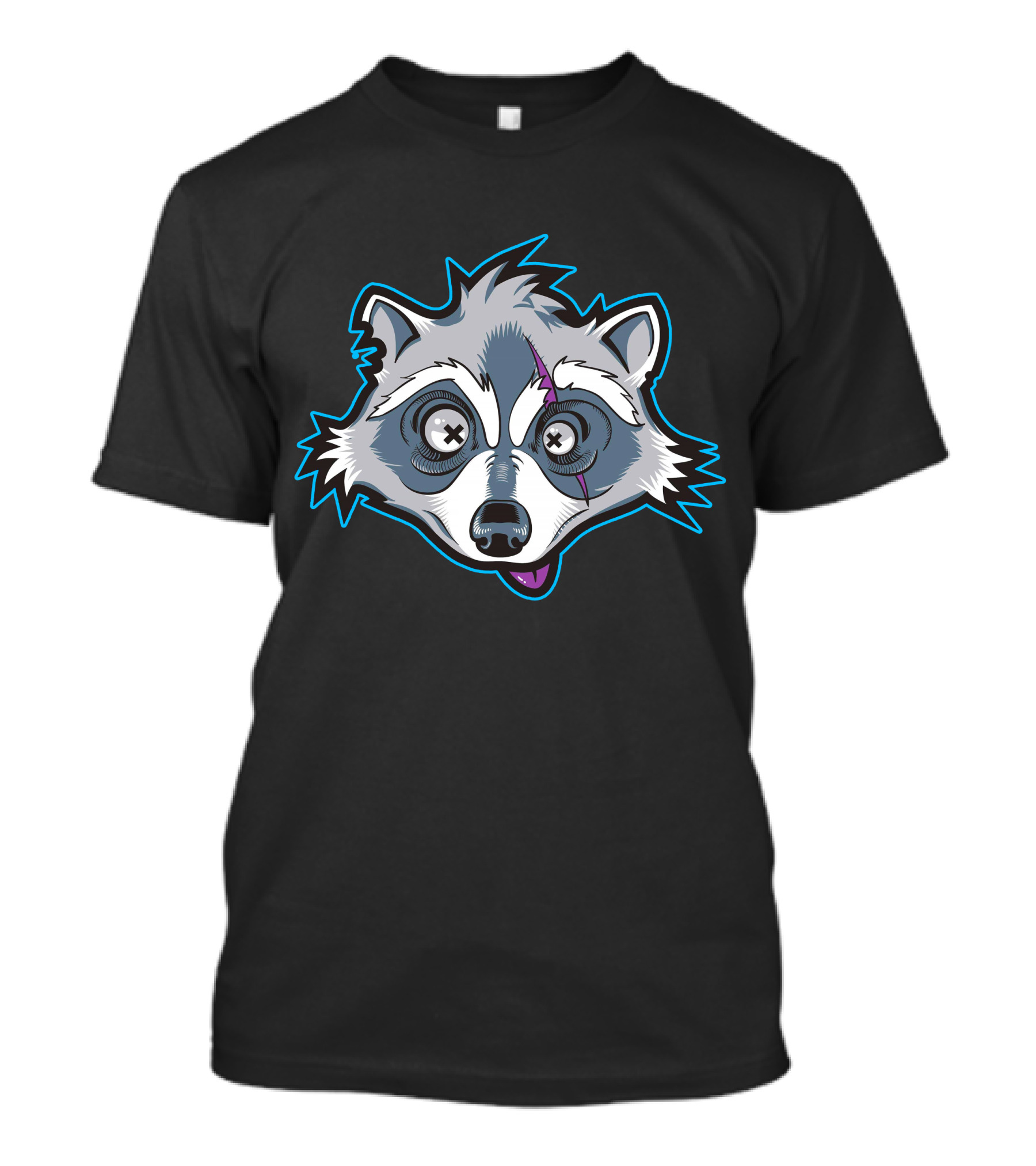 Shop The Asimister Merch Store Raccoon Head T-Shirt