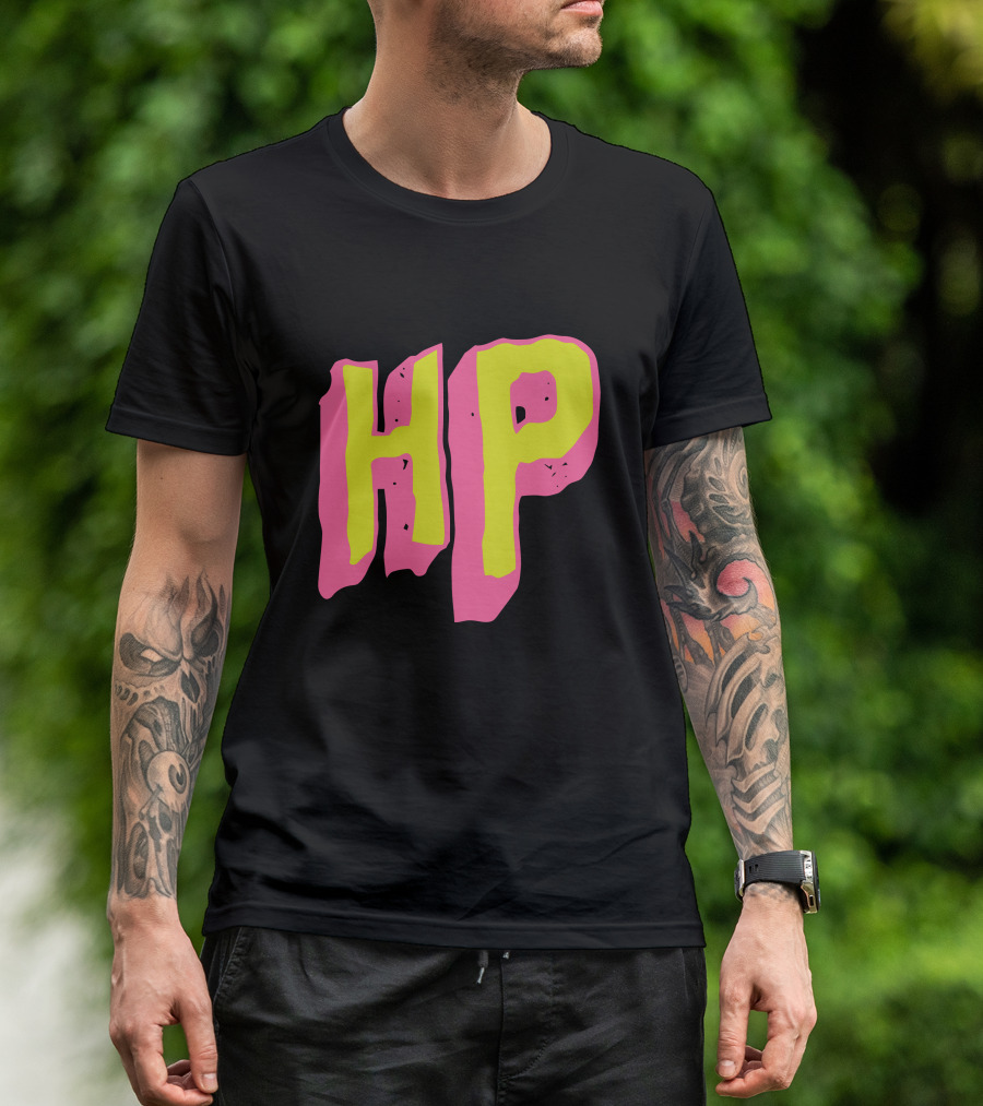 HP Text Pink And Yellow T-Shirt