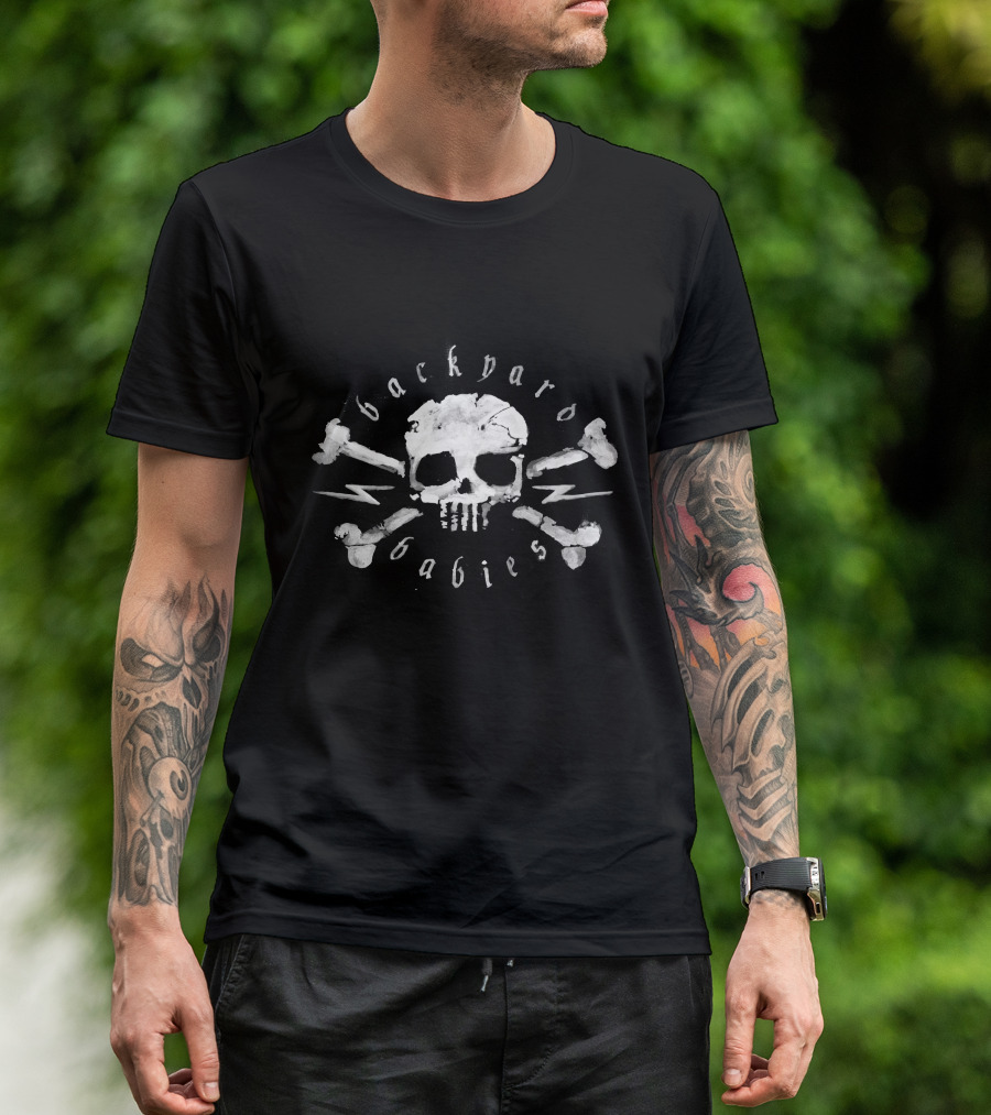 Backyard Babies Skull And Crossbones Kings Road Merch Store T-Shirt