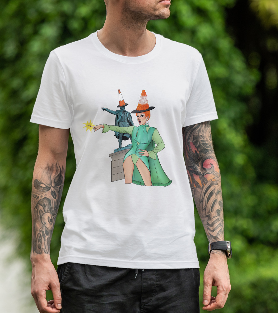 River Medway Thomas Waghorn Statue Drag Costume Cone Hat Charm Jaimee Andrews T-Shirt