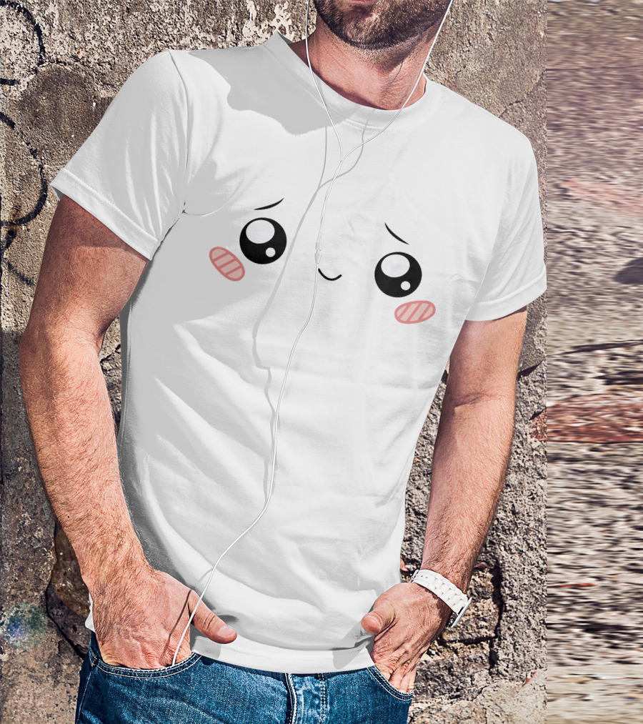 Shop The Lankybox Merch Store Cute Ghosty Kawaii Face T-Shirt