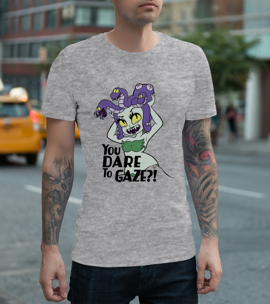 Cuphead Cala Maria Medusa You Dare To Gaze T-Shirt