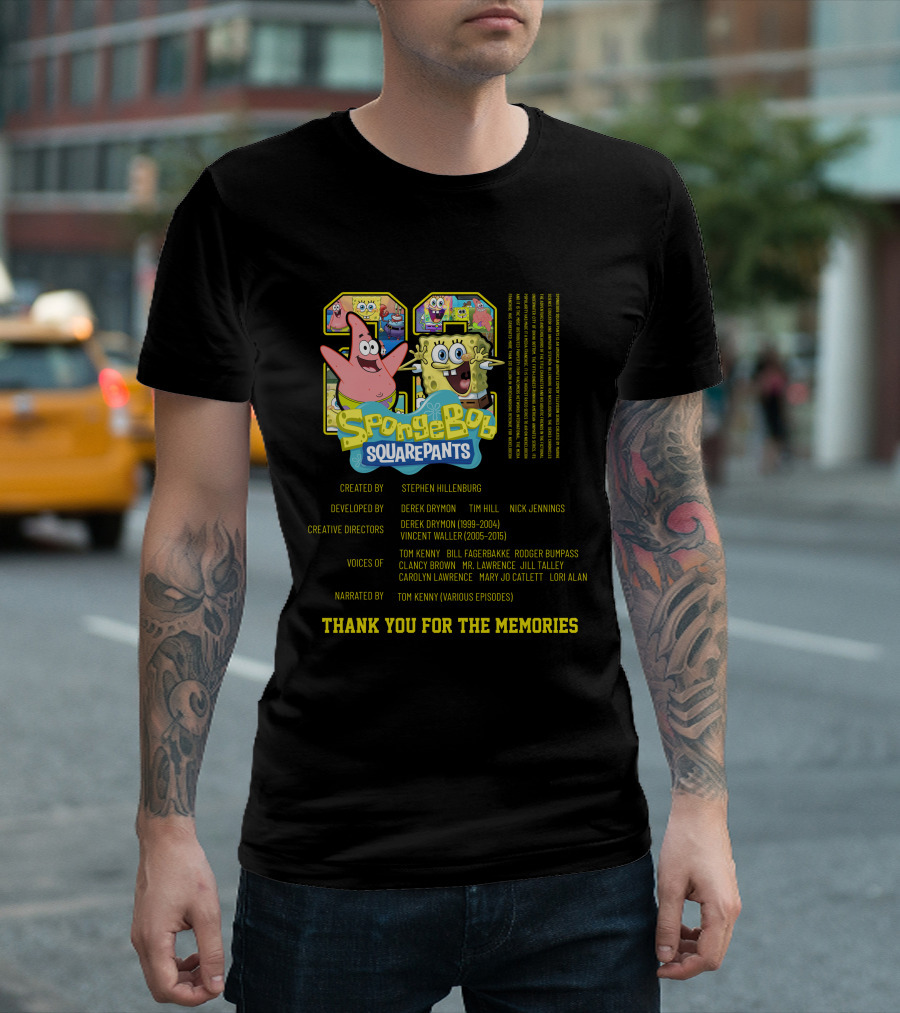 SpongeBob SquarePants Thank You For The Memories 1999-2015 Steven Hillenburg T-Shirt