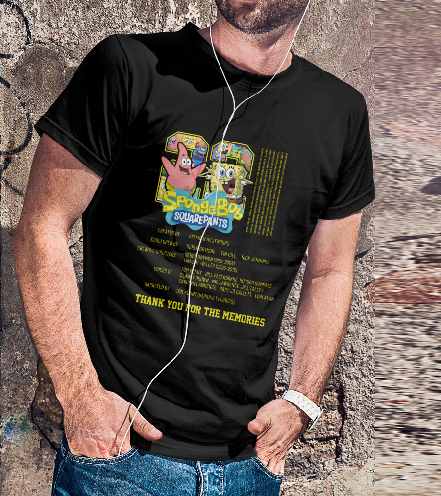 SpongeBob SquarePants Thank You For The Memories 1999-2015 Steven Hillenburg T-Shirt