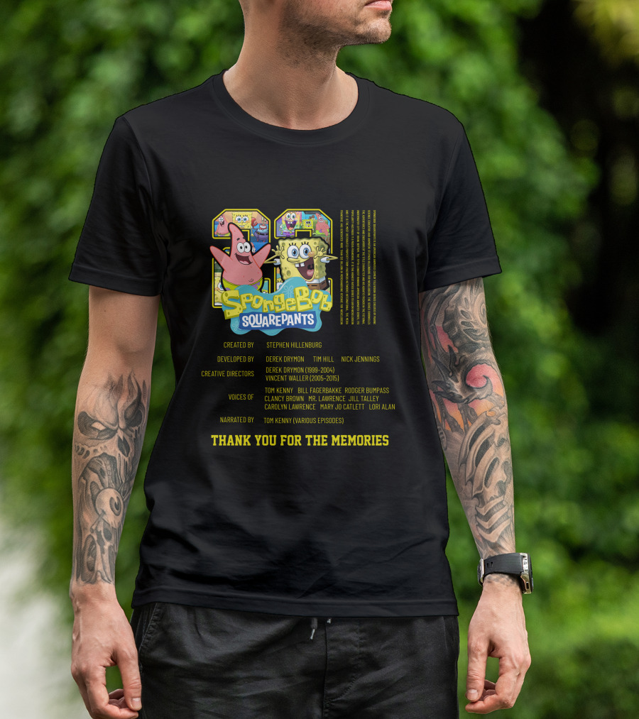 SpongeBob SquarePants Thank You For The Memories 1999-2015 Steven Hillenburg T-Shirt