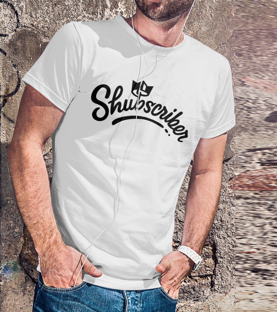 Shubscriber Crown Logo Design Shubble Merch T-Shirt