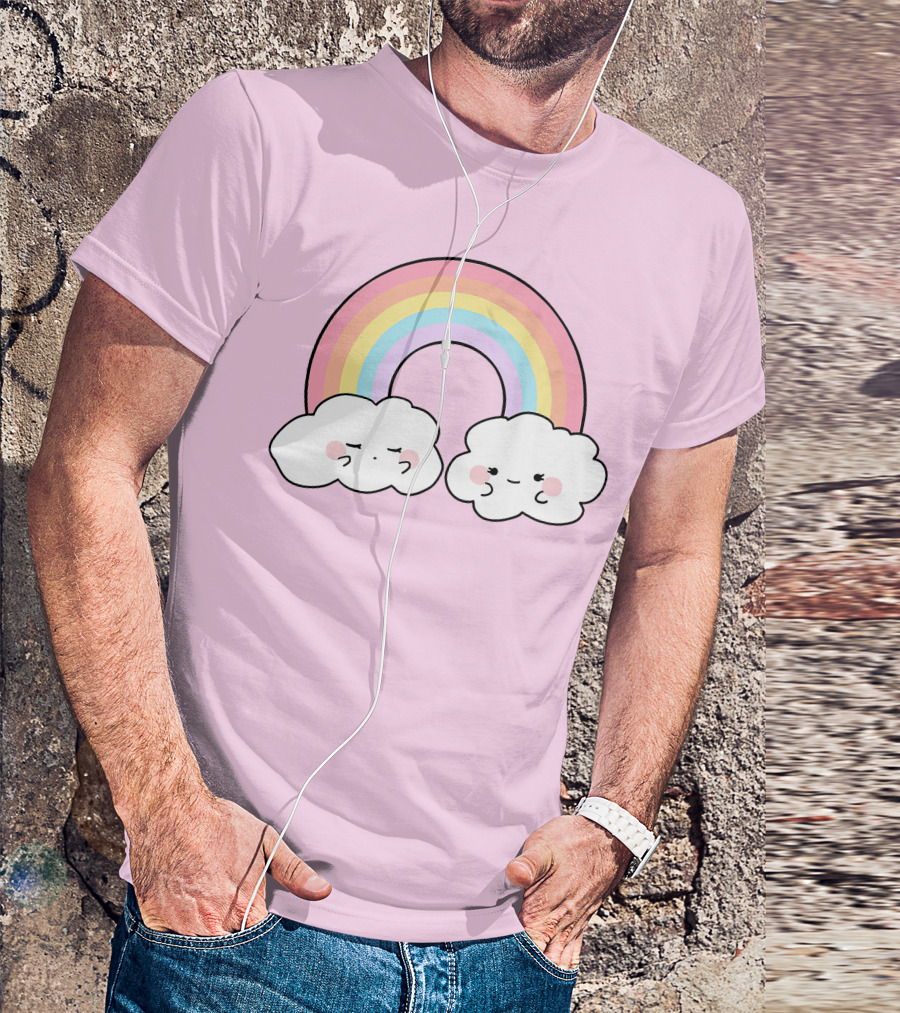 It's Akeila Merch Pastel Rainbow With Clouds T-Shirt