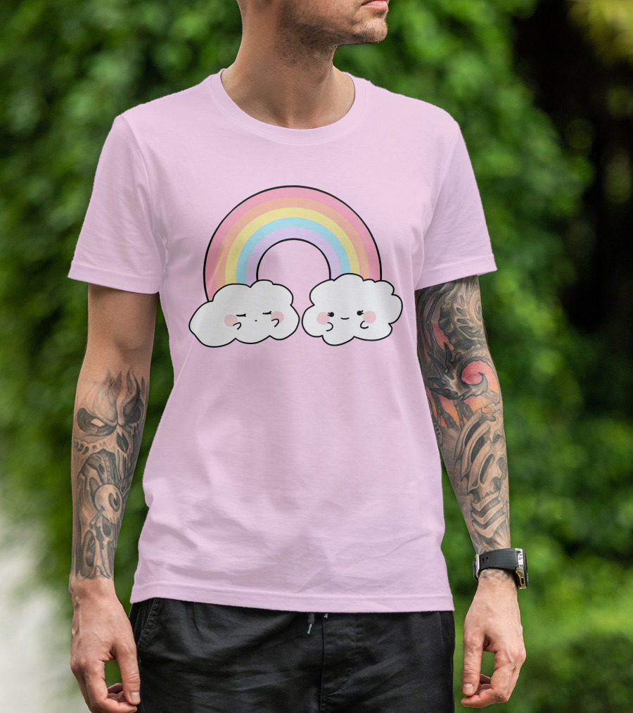 It's Akeila Merch Pastel Rainbow With Clouds T-Shirt