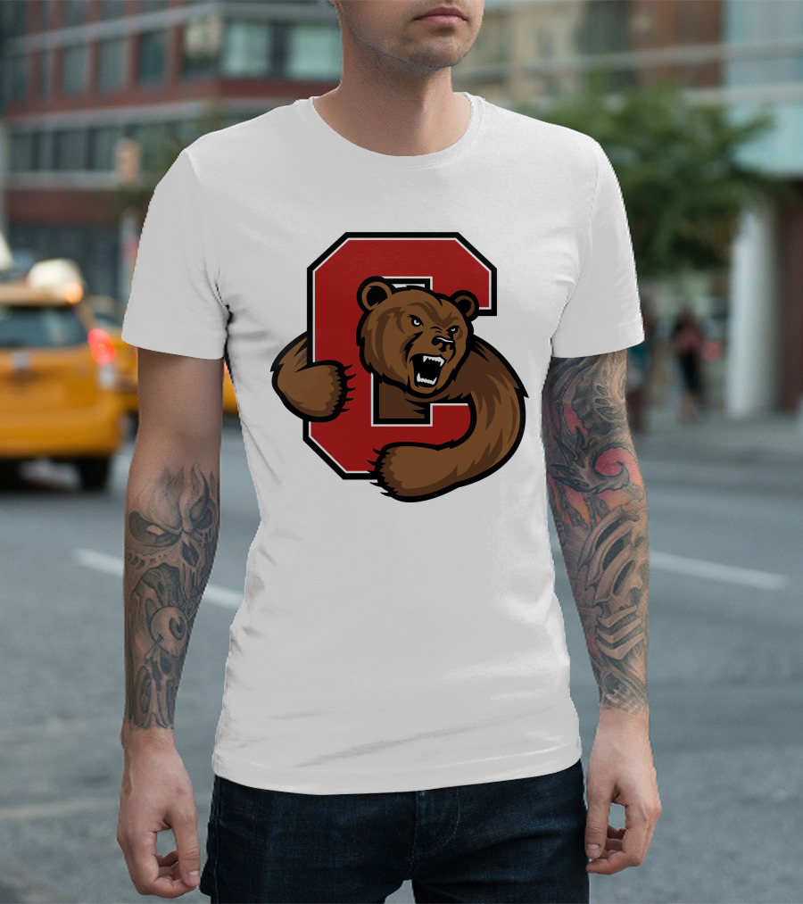 Cornell Big Red Bear Logo C T-Shirt