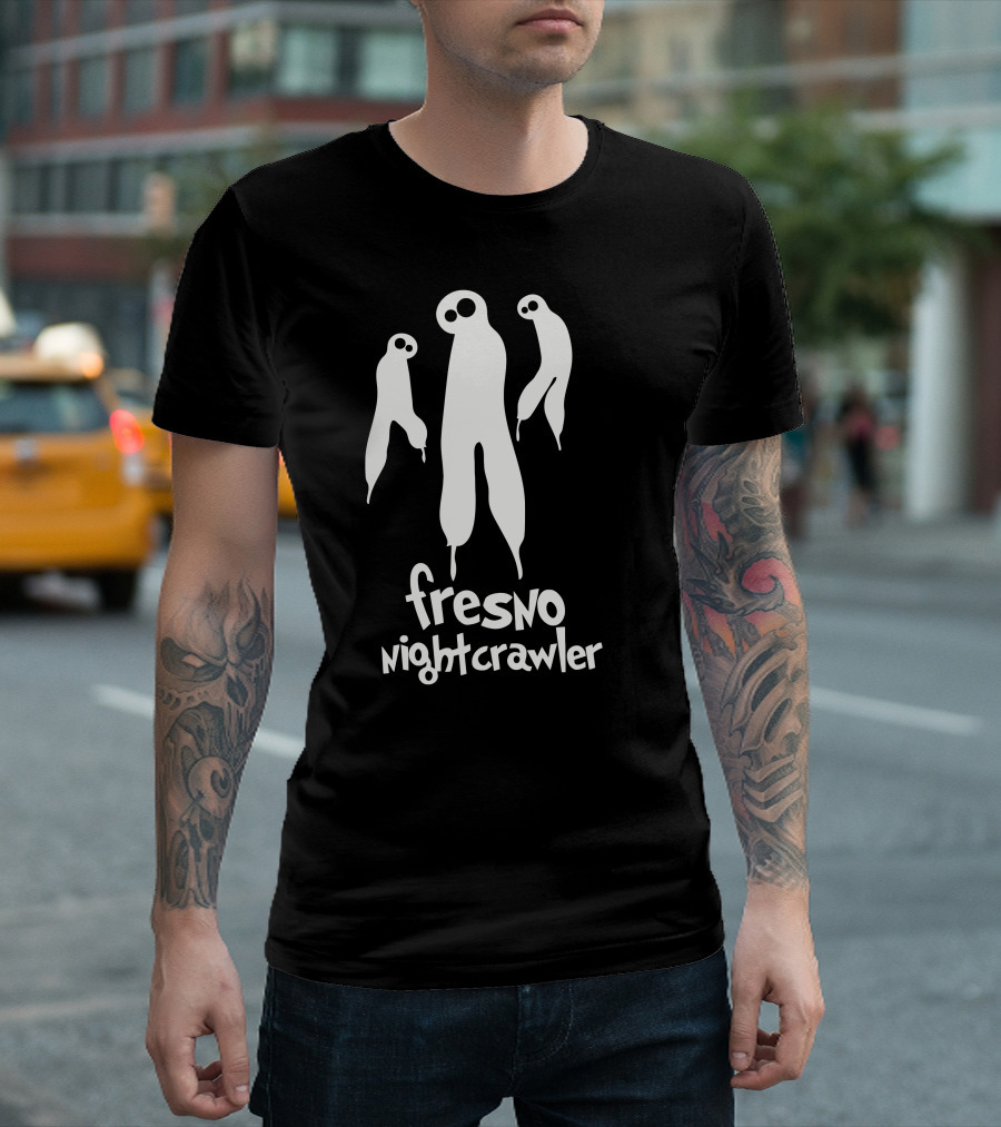 Fresno Nightcrawler Cryptid Silhouette Trio T-Shirt