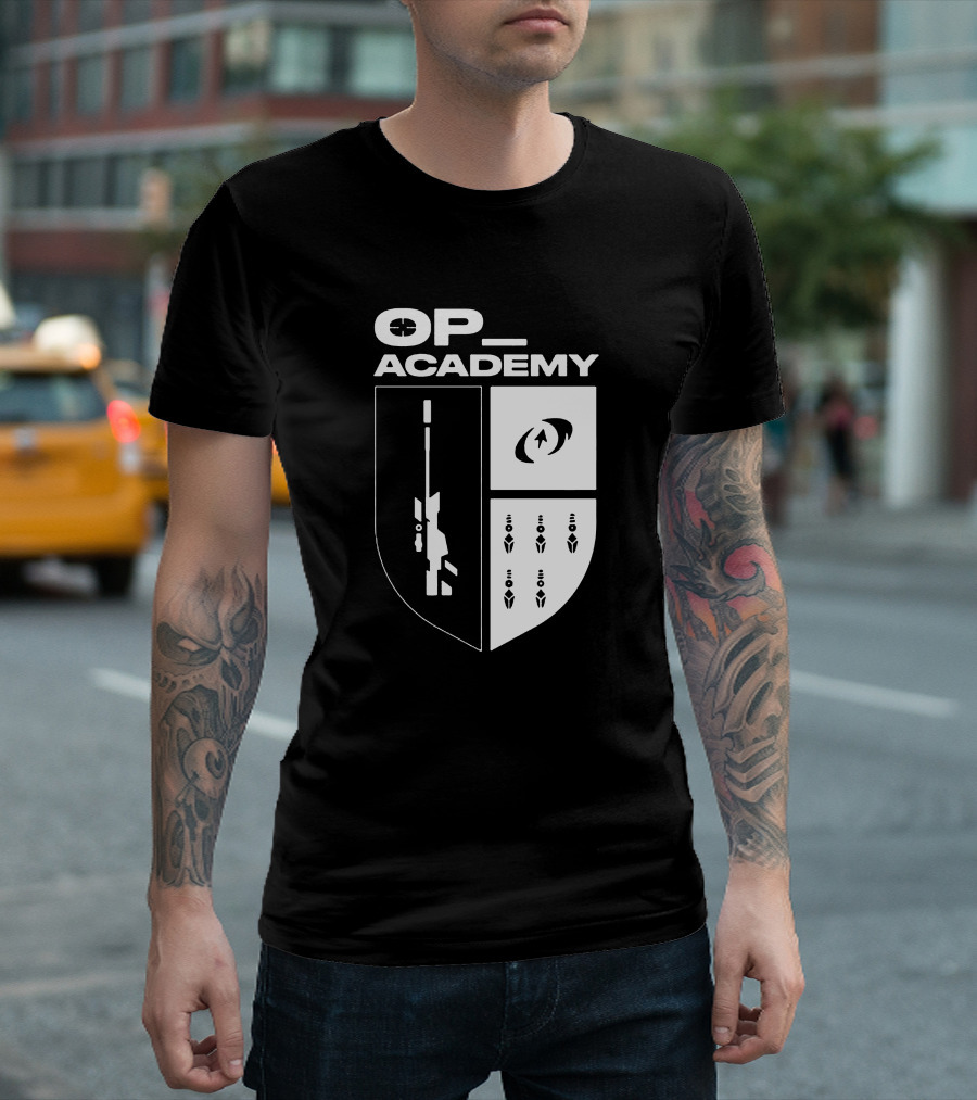 Cdnthe3rd Merch Op Academy Sniper Shield Tactical Icons T-Shirt