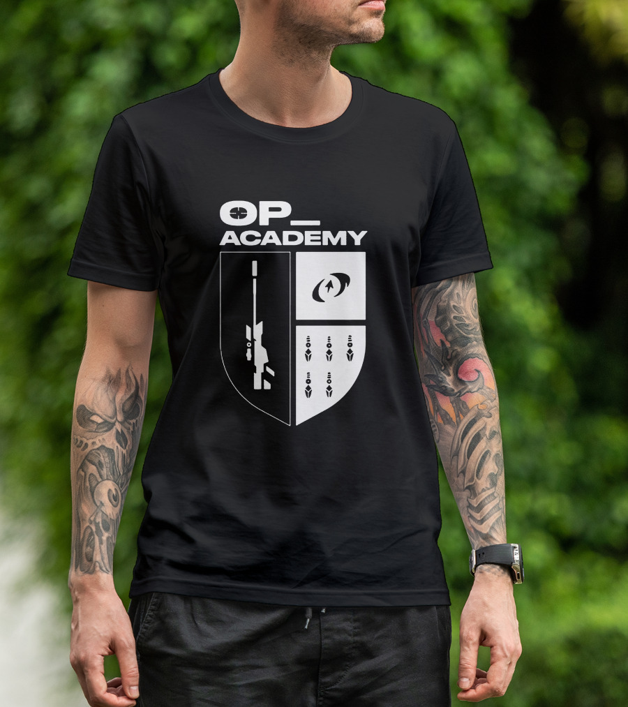 Cdnthe3rd Merch Op Academy Sniper Shield Tactical Icons T-Shirt